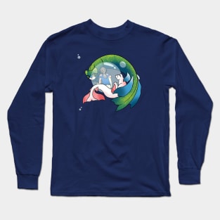 Mermaid Cat Long Sleeve T-Shirt